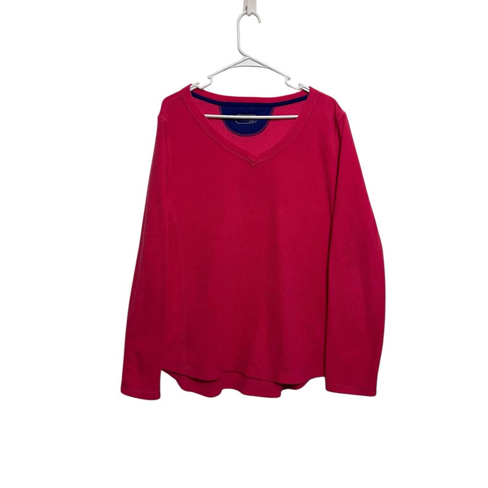 Be Inspired Sweater Long Sleeve Womens Size 1X Pink Fuzzy